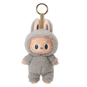 NIB Labubu Exciting Macaron - SESAME BEAN - Vinyl Plush Pendant POP MART